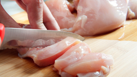 Raw chicken