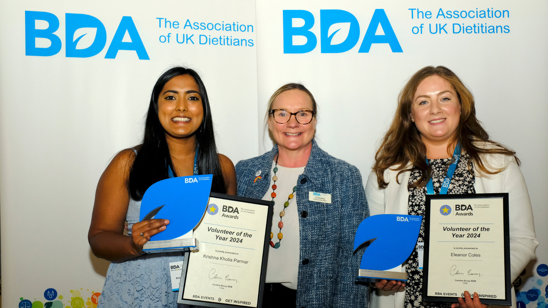 BDA Awards 2024 leanor Coles and Krishna Kholia Parmar 